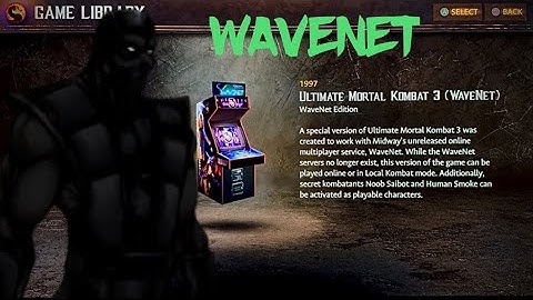 NOOB SAIBOT, Over Powered And Underwhelming, ULTIMATE MORTAL KOMBAT 3 WaveNet 