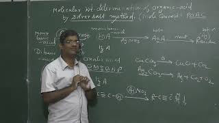 08 Moleculer weight detwrmenation by Silver salt Method Elemental Analysis part 8