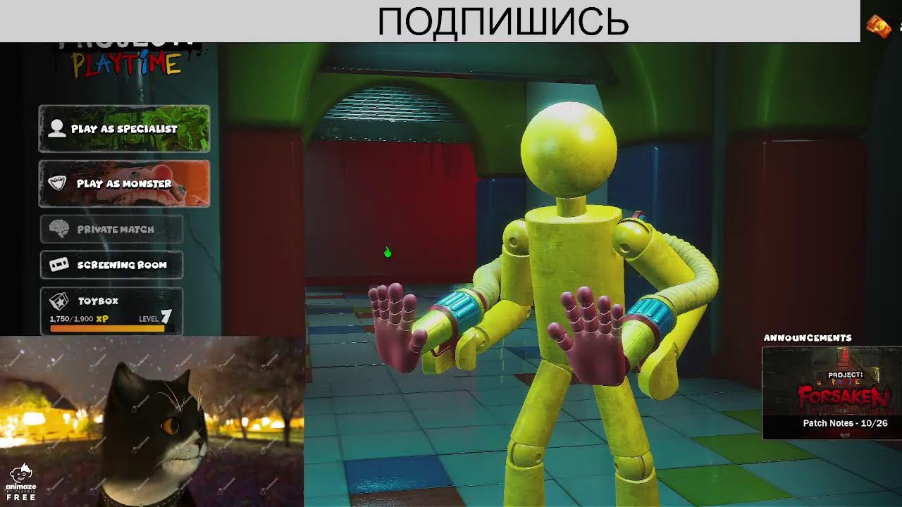 Играю и стримлю в Project playtime