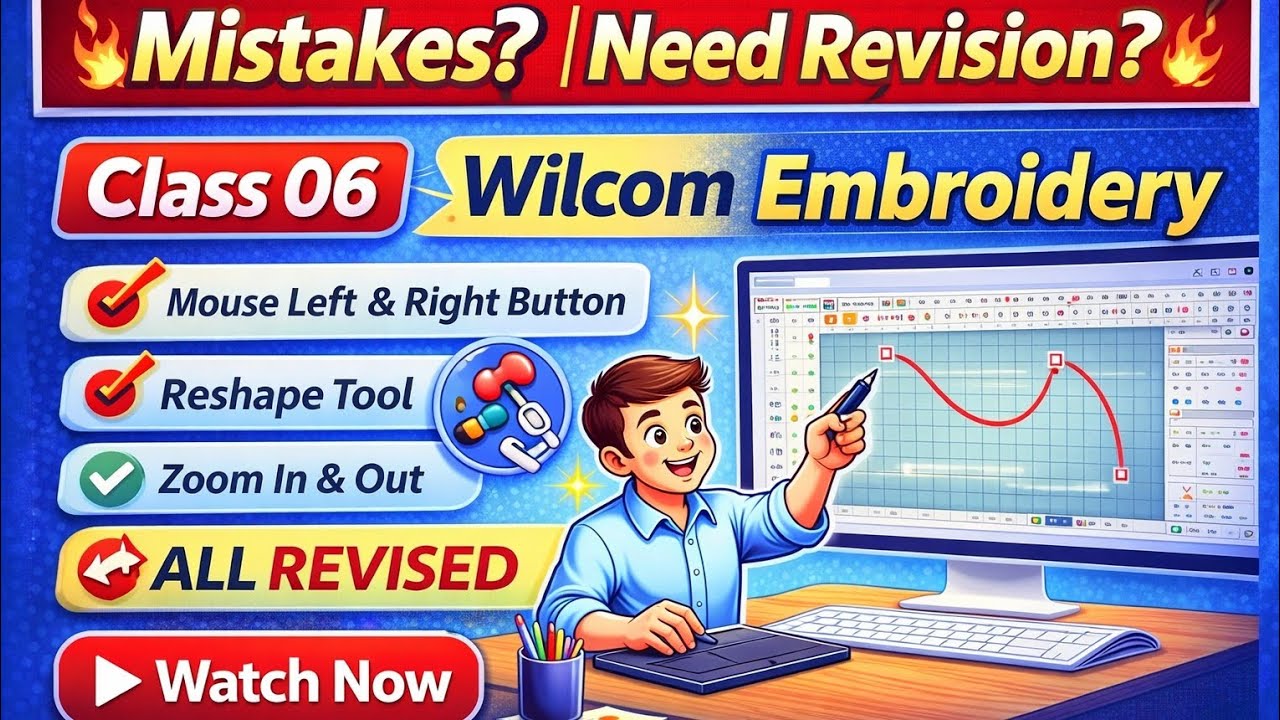 Class 06 | Wilcom Embroidery Design (Free Course)