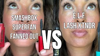 e.l.f. Lash Xtndr Tubing Mascara vs Smashbox Super Fan | Length or Volume? Honest Comparison