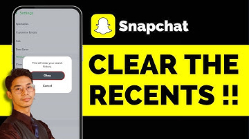 How To Clear Recents On Snapchat 2024 !