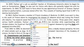تصحيح اختبار الثلاثي الثالث في الانجليزية المقترح للسنة اولى ثانوي unit  Eureka الجزء1