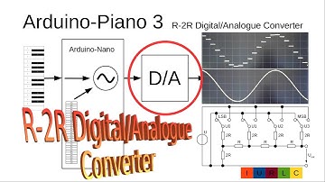 023EN Arduino Piano Part 3 - R-2R Digital Analog Converter (R-2R Ladder)