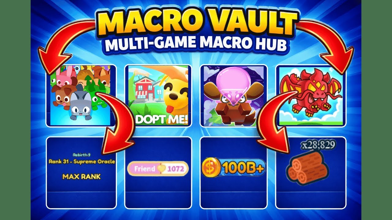 Macro Vault - The Ultimate Roblox Multi-Game Macro Hub