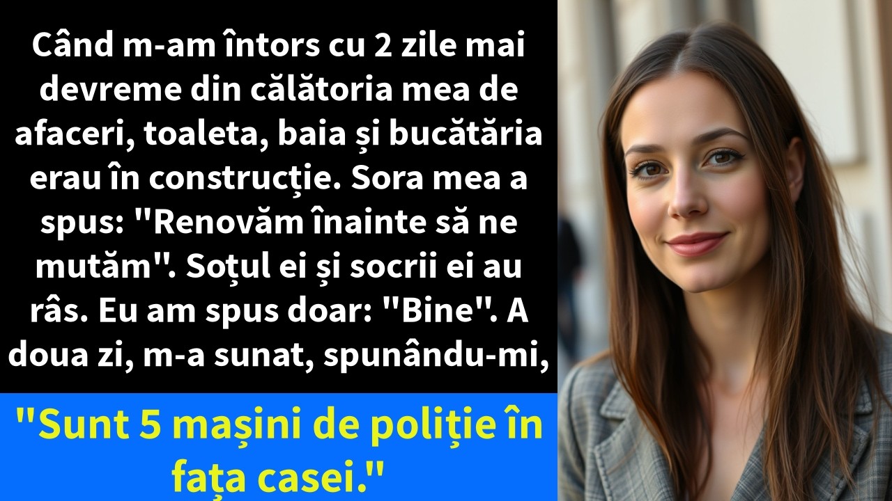 Când m-am întors cu 2 zile mai devreme din călătoria mea de afaceri, toaleta, baia și bucătăria erau