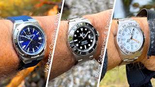 Rolex Submariner vs Explorer II vs Vacheron Overseas | Tool Watch Test