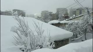 Kara Gömülen Hakkariden Kar Manzaraları