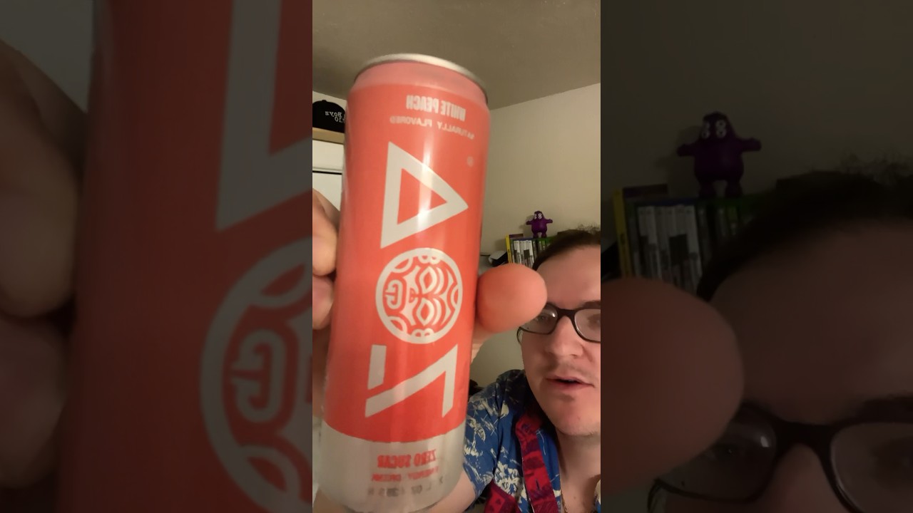 ZOA white peach zero sugar energy drink review for tomorrow 