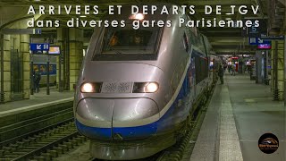 Des TGV à l'arrivée et au départ dans diverses gares Parisiennes !