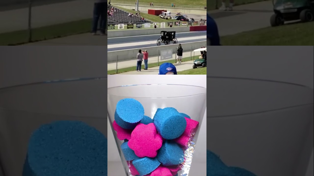 JET POWERED old CAR at drag race 