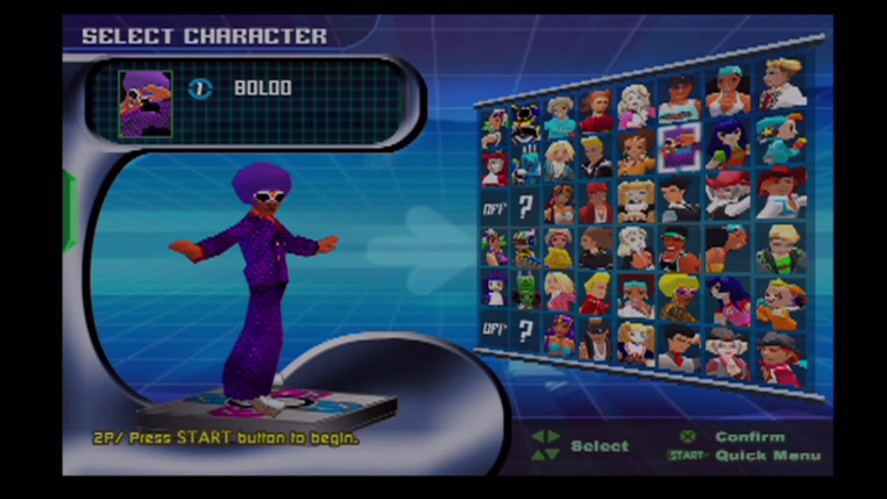 E24K's DanceDanceRevolution EXTREME2 - Select Character