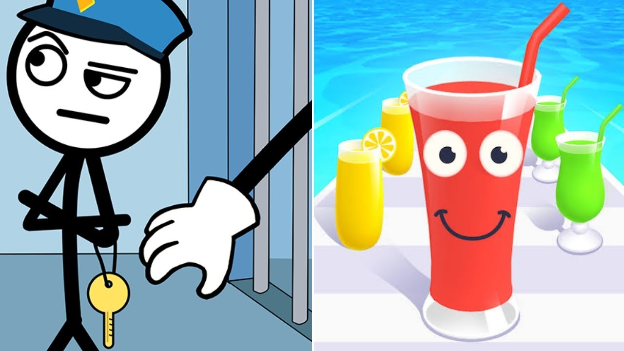 Thief Puzzle Vs Juice Run - All Level Android iOS Mobile Game walkthrough | New Update