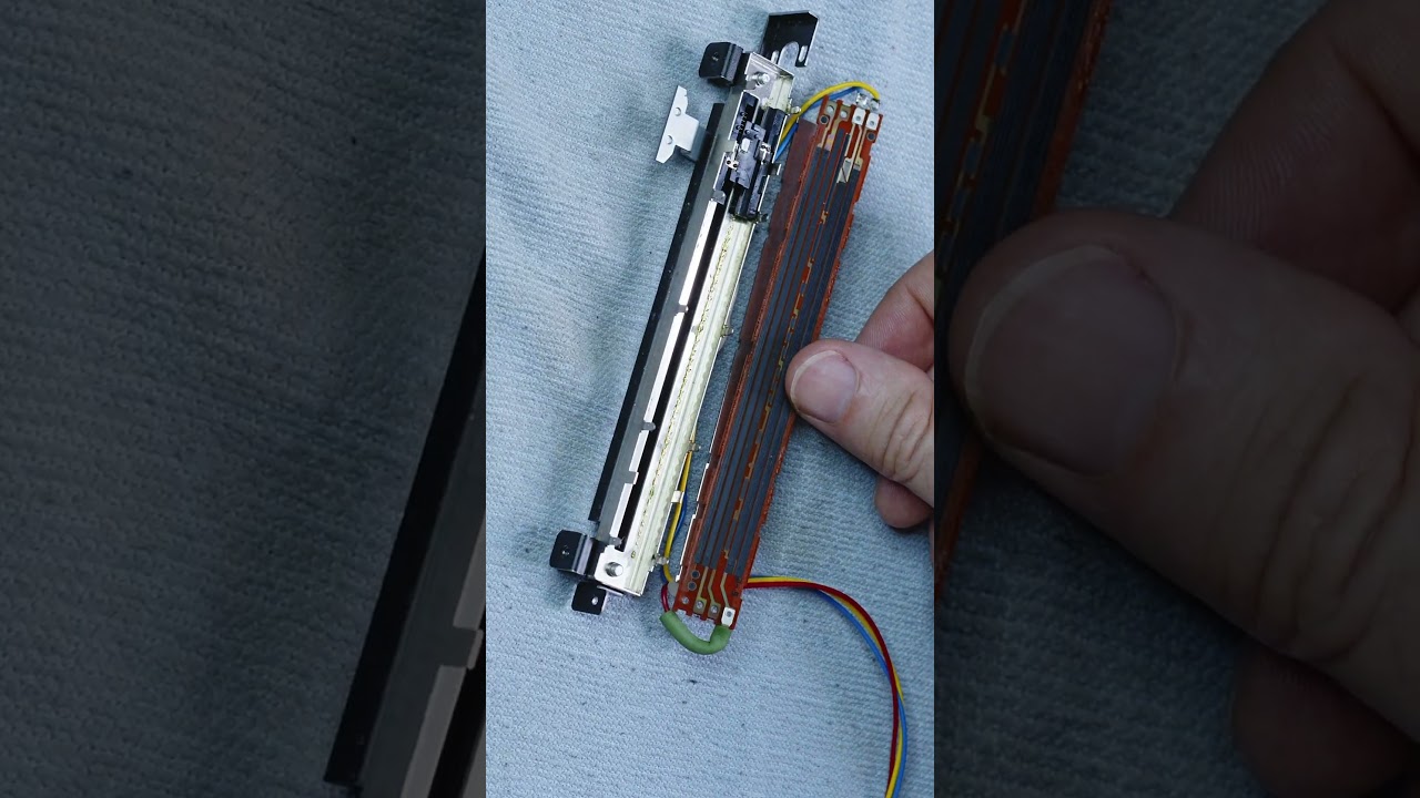 The Tedious Task of Cleaning an Audio Mixer Fader