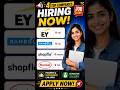 🔥 4 Top Companies Hiring Right Now | Freshers & Experienced Apply 🚀#hiring #it #job #engineering