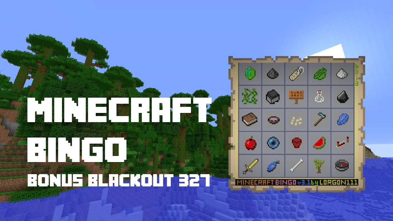 Minecraft Bingo 3.1 - Bonus Blind Blackout 327