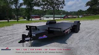 HAWKE 20' Power Tilt Trailers | 10K, 12K & 15K GVWR Walkthrough