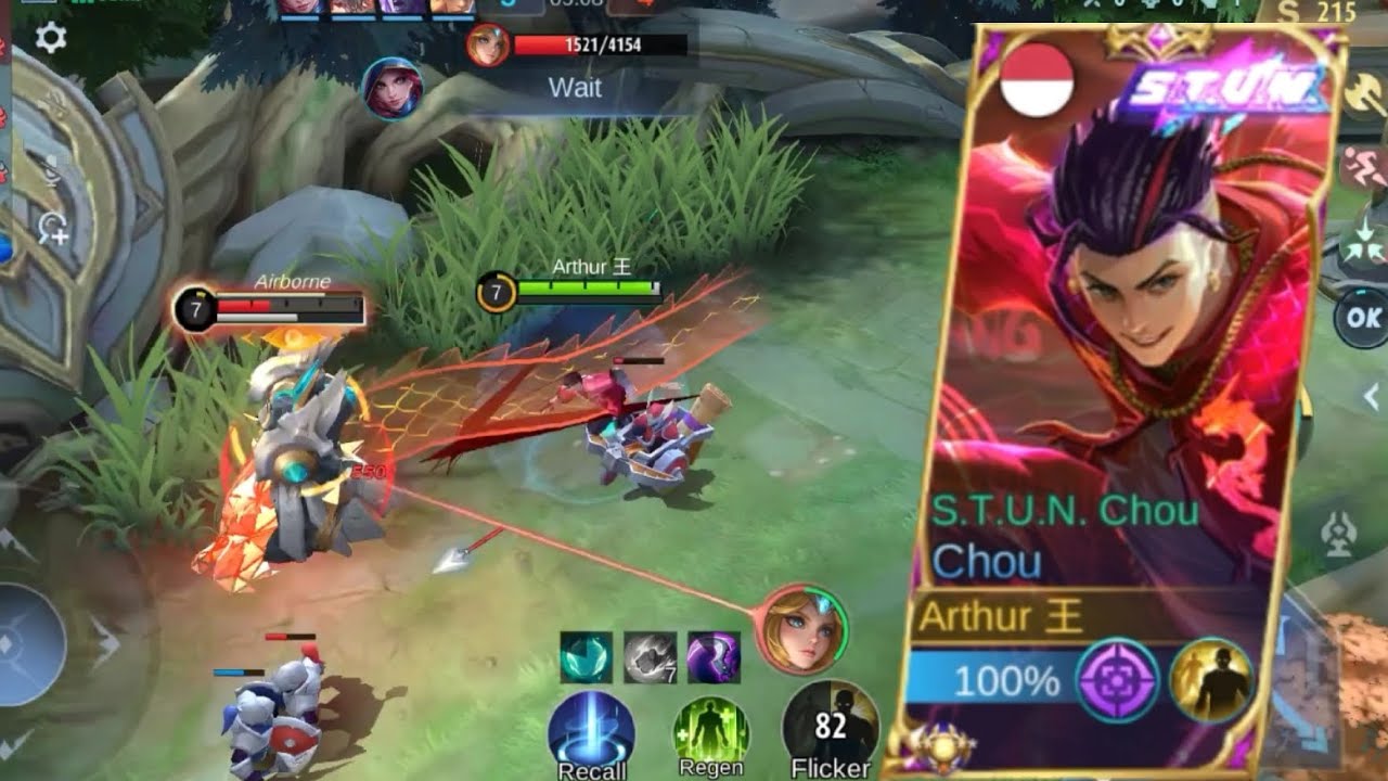 1,5K MATCH CHOU VS EDITH || BEST COMBO ITEM TO COUNTER EDITH!!