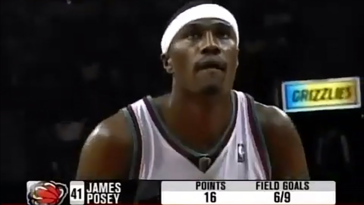 James Posey Grizzlies 32 pts vs Suns (2004)