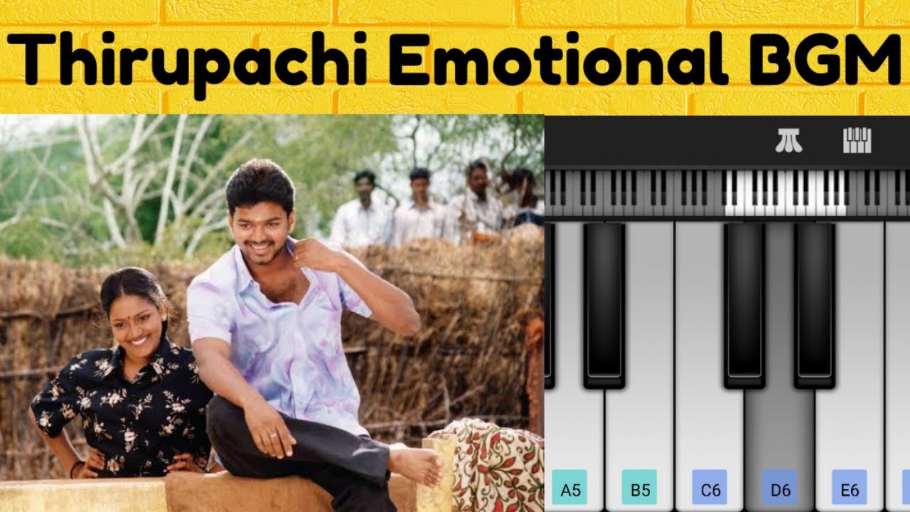 Thirupachi Sister - Sister Love Bgm | Vijay | Thalapathy | Tamil Piano Notes | MadrasTamil