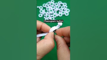 Cheongsam knot button tutorial #shorts #youtubeshorts #ytshorts #craft #diy #tutorial #style