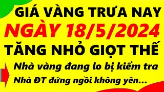 Giá vàng hôm nay ngày 18/5/2024 - giá vàng 9999, vàng sjc, vàng nhẫn 9999,...