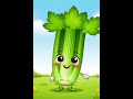 Hello! I am celery and I am a vegetable 🥬 #englishforkids #celery #esl