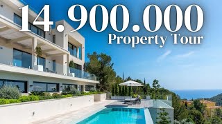 Walk Through: 14.900.000€ Luxury Mansion in Mont Port, Mallorca! EPIC Panoramic Views to Sea & P