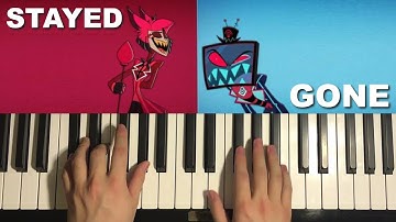 Hazbin Hotel - Stayed Gone (Piano Tutorial Lesson)