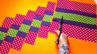 ⭐Amazing sewing project for beginners in a creative way | Easy patchwork