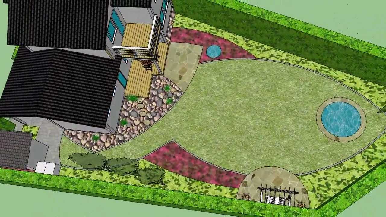 Garden Design 3D (SketchUp) - YouTube on Sketchup Garden Design
 id=73313