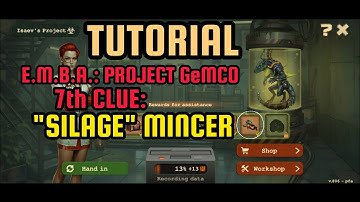 Day R Survival | E.M.B.A.: Project GeMCO - 7th CLUE ("Silage" Mincer) #MadNurse FIGHT TUTORIAL
