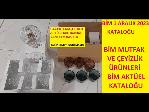 BİM 1 ARALIK 2023 KATALOĞU | BİM MUTFAK VE ÇEYİZLİK ÜRÜNLERİ | BİM AKTÜEL KATALOĞU