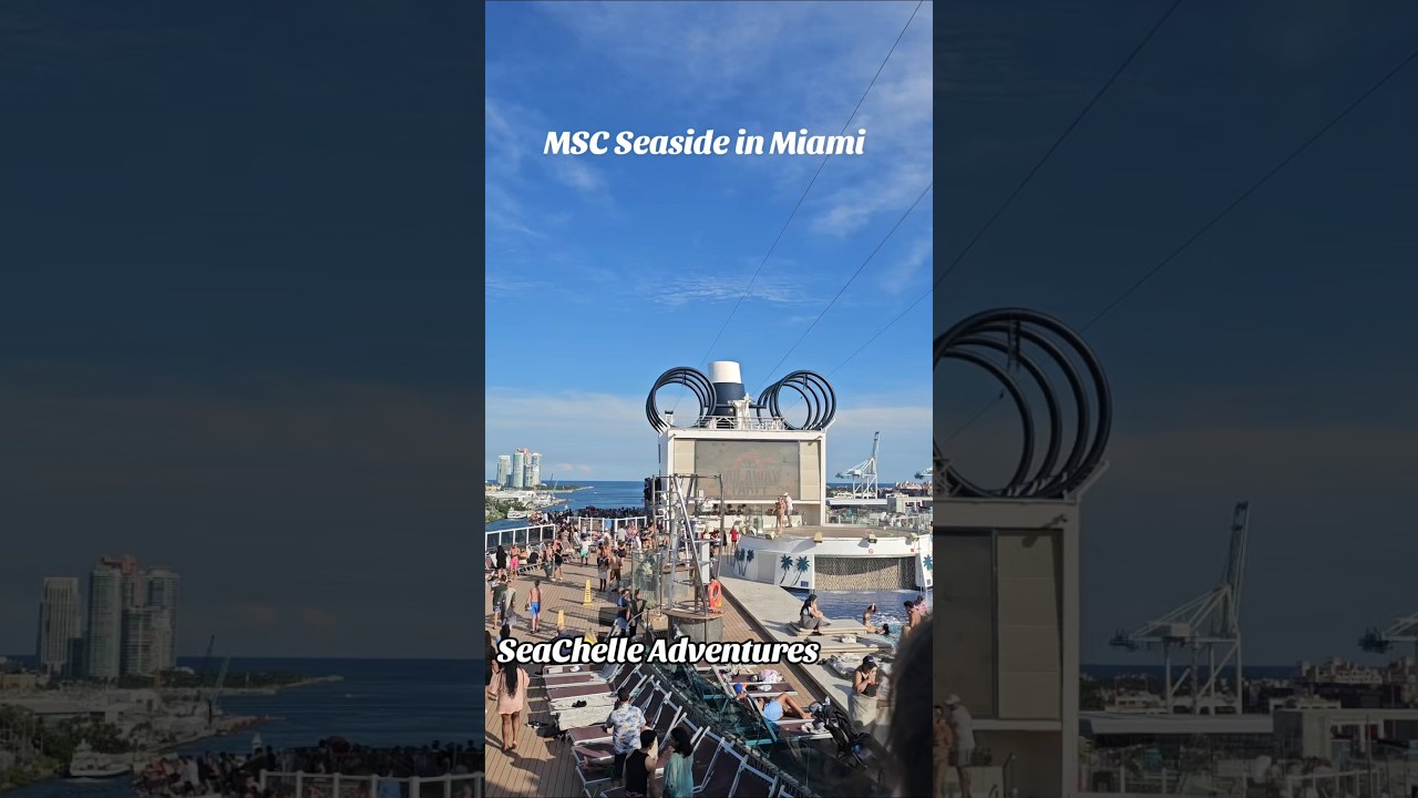 MSC Seaside in Miami, Florida #cruise #ship #msc #seaside #sailaway #florida #travel