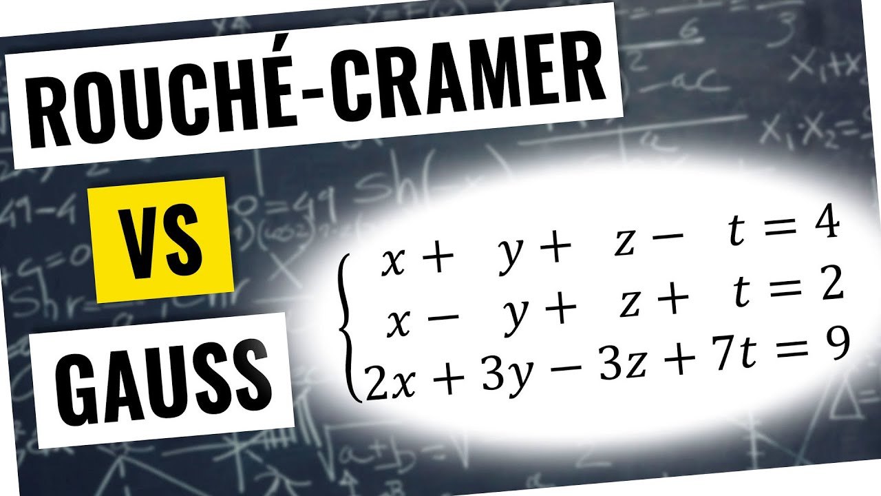 ⭐️ SISTEMA con MÁS INCÓGNITAS que ECUACIONES ➤ Rouché-Cramer VS Gauss