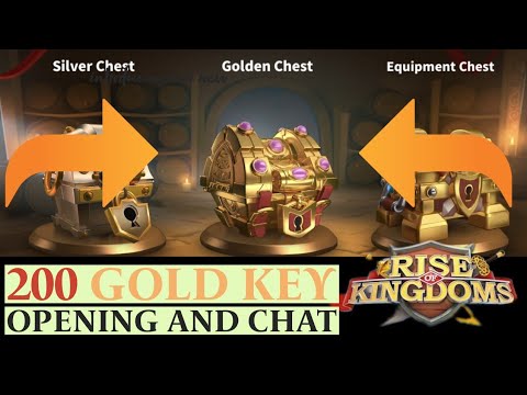 Opening 200 GOLD / SILVER KEYS :)) Rise of Kingdoms #riseofkingdoms # ...