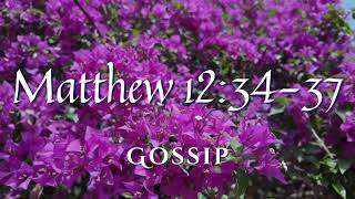 Gossip - Matthew 12:34-37