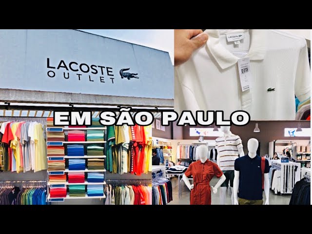 Outlet da Lacoste no Brasil - SP 