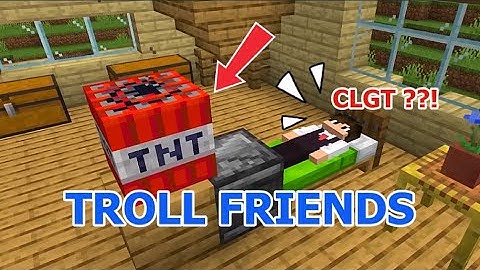 28 Cách Troll Bạn Bè Khiến Họ Phát Điên Trong Minecraft! 😂🔥 #shorts