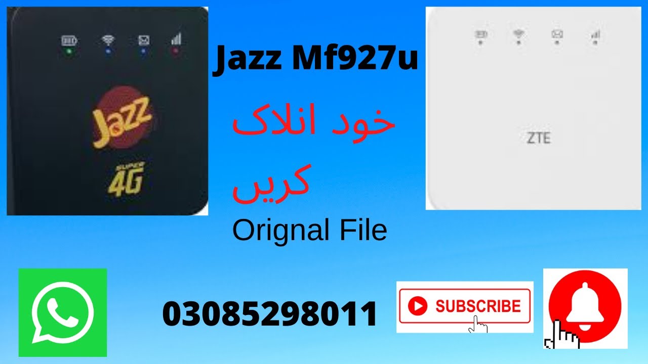 How To Unlock Jazz Mf927u 2020 Unlock ZTE Mf927u Unlock JazzCloud