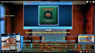 Digital Daily Docket Courthouse automation and customer flow solution.