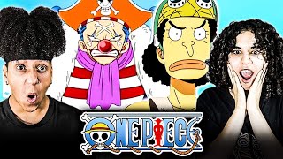 BUGGY & SHANKS BACKSTORY! CAPTAIN USOPP! ONE PIECE Episodes 5,6,7,8,9,10 REACTION | Couples Reaction