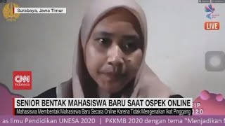 Viral Senior Bentak Mahasiswa Baru Saat Ospek Online