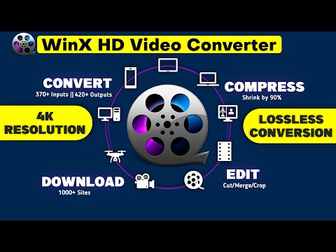 18.Lossless 4K video Converter and compressor | WinX HD Video Converter | 2022