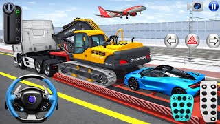 🚚 Supercar & Excavator Transport Challenge | 3D Driving Class 2026 Gameplay | Car Driving Games  screenshot 4