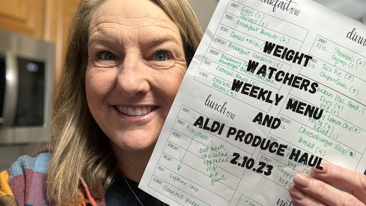 Weight watchers weekly menu plan and small produce haul yummy real