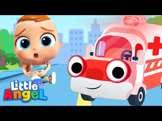 Ambulance Rescue Team | Little Angel Nursery Rhymes and Kids Songs class=