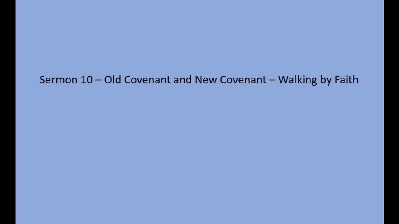 Tamil Sermon 10 - Old Covenant vs New Covenant - Living in Spirit and ...