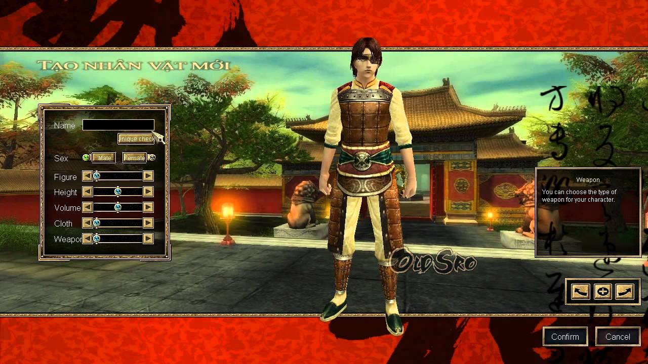 Old Silkroad Online - login & char select window - YouTube