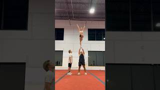Stunting With The Champ @Its.ccaylee #Sportshorts #Acro #Cheer #Cheerleading #Workout #Fitness